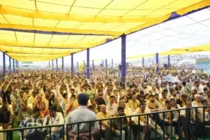 Gujarat Farmers Mahapanchayat  ( Credit : Social Media }